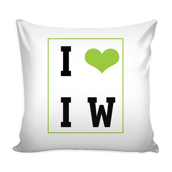 I Love I W Pillow Case